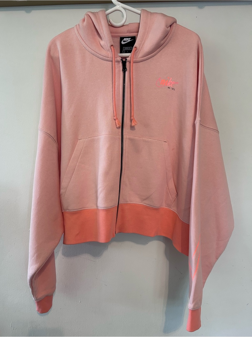 Nike Coral Zip Hoodie Loose Fit